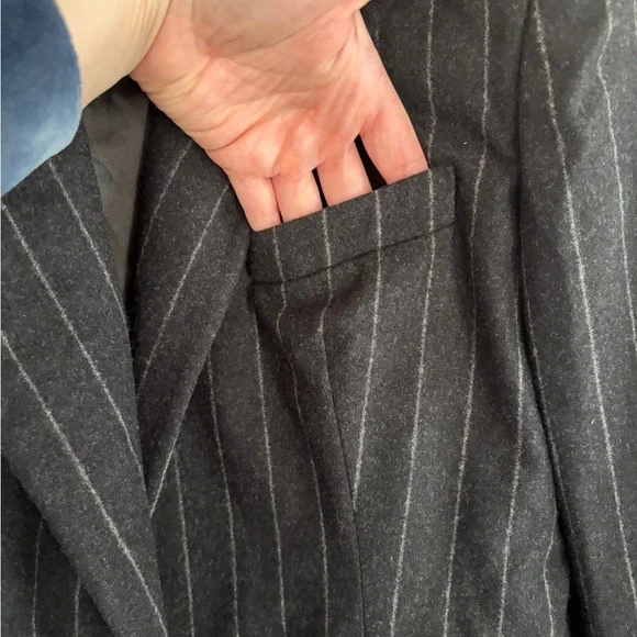 Ralph Lauren Black Label - 100% Merino Wool - Pinstripe Blazer - 8 - Picture 8 of 17